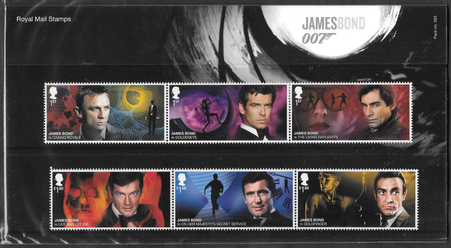 (image for) 2020 James Bond Royal Mail Presentation Pack 583